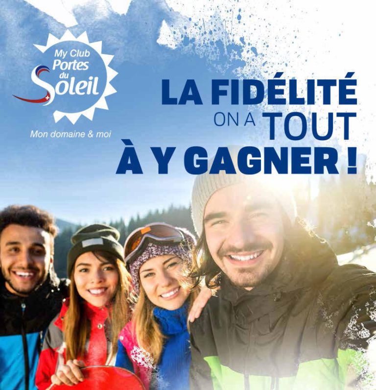 Selfie d'un groupe de skieurs